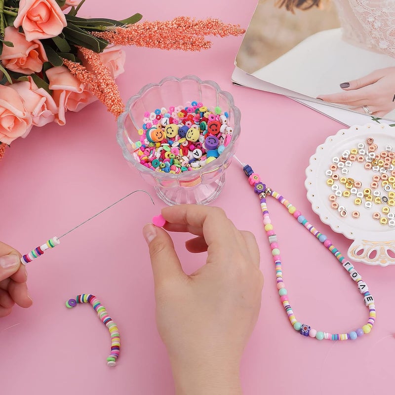 Aster 6 PCS Large Eye Curved Beading Needles with 1pc Bead Needle Threader, 5.3 Inch Flexible Beading Needle for Bead Spinner, Bead Needles for DIY Beading Jewelry Making Crafts - Image 4